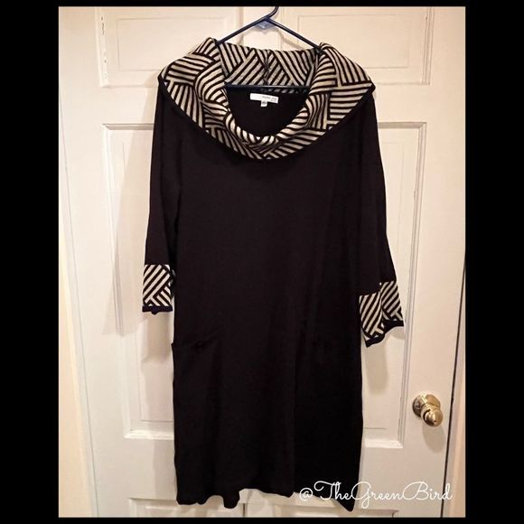 Lurex Accent Sweater Dress Sz 2X - Picture 1 of 6